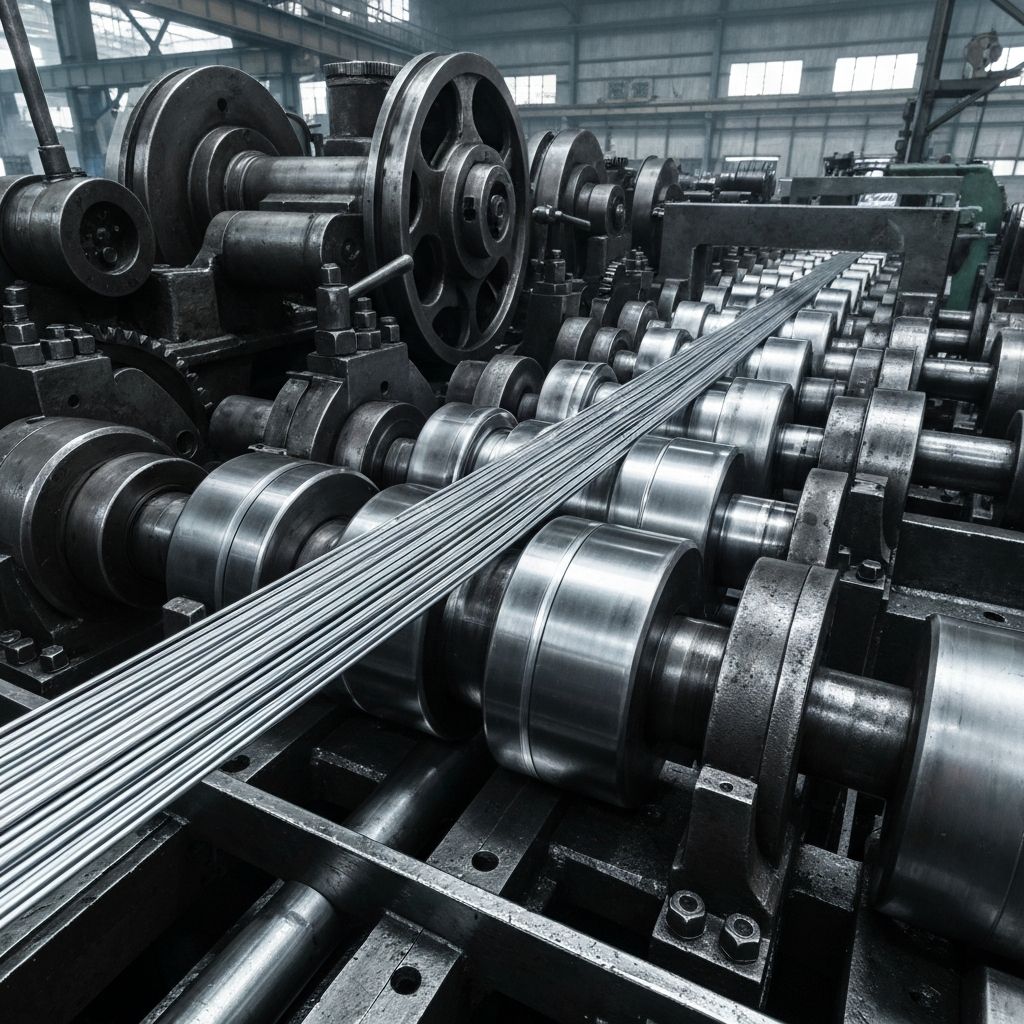 Wire rod in drawing machine